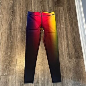 Terez Rainbow Leggings NWT women small